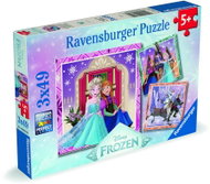 Ravensburger 120043799 Disney: Ledové království 3 × 49 dílků - Jigsaw Puzzle