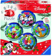 Ravensburger 120080886 Puzzle ozdoby Disney Vánoce, sada 4 × 54 dílků - 3D Puzzle