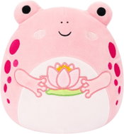 Squishmallows Růžová žába s leknínem Lonina - Soft Toy