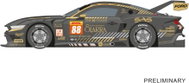 Carrera D132 - 32121 Ford Mustang GT3, No.88 - Slot Track Car