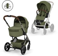 Cybex Balios S Lux TPE with Folding Carrycot Moss Green/Khaki - Baby Buggy