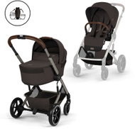Cybex Balios S Lux TPE with Folding Carrycot Chocolate Brown - Baby Buggy