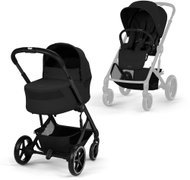 Cybex Balios S Lux BLK with Carrycot S Lux Moon Black - Baby Buggy