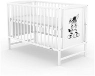 Cot New Baby Bea Zebra bílá - Dětská postýlka