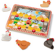 Melissa & Doug Puzzle s vyskakujícímy slepičkami - Puzzle