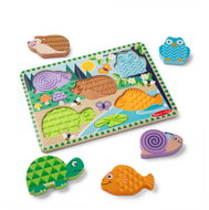 Melissa & Doug Puzzle se zvířátky a jejich hmatovou stopou - Puzzle