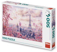 Dino Eiffelovka v růžovém - Jigsaw Puzzle