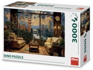 Dino Malovaný Londýn - Jigsaw Puzzle
