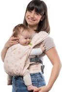 Boba Bliss V2 Hybridní ergonomický nosič a šátek 2v1 pro novorozence (3,2–16 kg) květiny - Baby Carrier