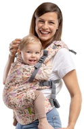 Boba X Organic Růstový nosič z organické bavlny (3,5–20 kg) krémový s potiskem arkadia - Baby Carrier