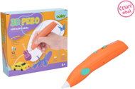 Wiky 3D pero oranžové základní sada 10 náplní a 10 šablon - 3D Pen