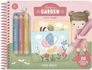 Little Dutch Omalovánky s pastelkami Zahrada Rosa - Colouring Book
