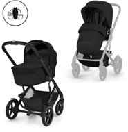 Cybex Talos S Lux BLK se skládací korbičkou Moon Black - Baby Buggy