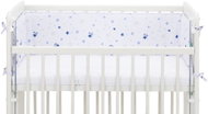 Fillikid Cot Bumper for Co-Sleeper stars white/blue 175 × 26cm - Crib Bumper