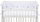 Cot Bumper for Co-Sleeper stars white/blue 175 × 26cm