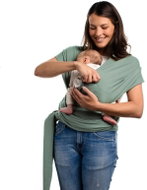Boba Wrap Elastický šátek na nošení novorozenců (do 15 kg) zelený - Baby carrier wrap