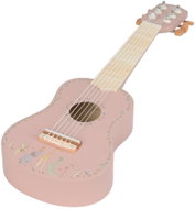 Little Dutch Pink Safari Friends Wooden Guitar - Guitar for Kids