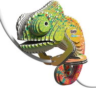 Eugy Chameleon 3D Cardboard Model Kit - 3D Puzzle