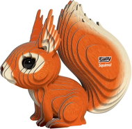 Eugy Squirrel 3D Cardboard Model Kit - 3D Puzzle