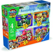 Ravensburger 120043652 Tlapková patrola: Dinosauří film 4 v 1 - Jigsaw Puzzle