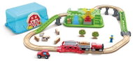 Woody Hape Vláčkodráha v boxu - Vlak v přírodě - Train Set