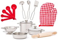 Woody Kuchyňské nádobí mini, sada 12 ks - Play Kitchen