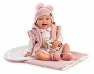 Guca 10310MB Olivie – zátěžové realistické miminko se zvuky a měkkým látkovým tělem – 42 cm - Doll