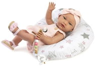 Guca 821 New Born holčička - realistické miminko s celovinylovým tělem - 42 cm - Doll