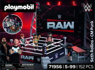 Playmobil 71956 WWE RAW Ring Sběratelská sada - Figure and Accessory Set
