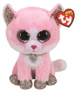 TY Boos Fiona, 24 cm, růžová kočka - Soft Toy