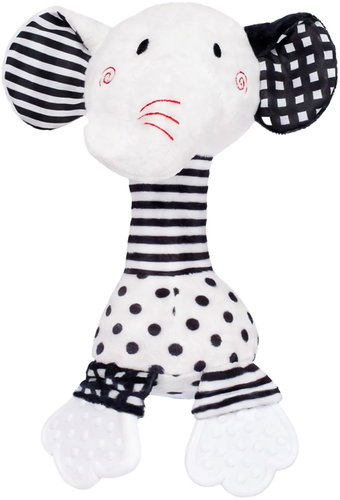 Zopa Elephant Sensory Rattle with Teether - Baby Rattle - Main image