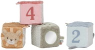Little Dutch Kostky textilní Safari Friends - Kids’ Building Blocks