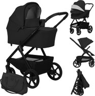 Lionelo Carmine 2-in-1 Black Onyx - Baby Buggy