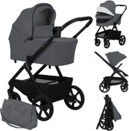 Lionelo Carmine 2-in-1 Grey Stone - Baby Buggy