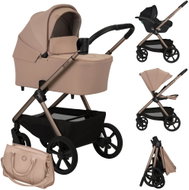 Lionelo Carmine 3-in-1 Beige Sand - Baby Buggy