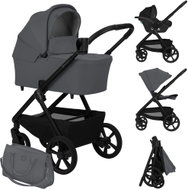 Lionelo Carmine 3-in-1 Grey Stone - Baby Buggy