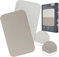 Lionelo Bamboo Sheet Off-White/Beige 70 × 28cm - Cot sheet