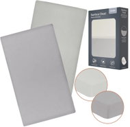 Lionelo Bamboo Sheet Off White Grey 118 × 60 cm - Cot sheet