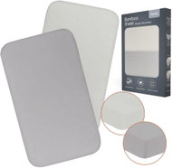 Lionelo Bamboo Sheet Off White Grey 70 × 28cm - Cot sheet