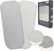 Lionelo Bamboo Sheet Off White Grey 80 × 42 cm - Cot sheet