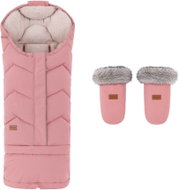 PETITE&MARS Hygge 4v1 Old Rose + Rukávník Fjora Old Rose - Stroller Footmuff