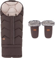 PETITE&MARS Hygge 4v1 Rich Brown + Rukávník Fjora Rich Brown - Stroller Footmuff