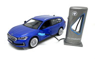 Sparkys 1:35 Škoda Superb IV Combi modré + nabíjecí stanice - Metal Model