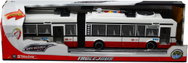 Sparkys City Service Car - 1:16 Kloubový trolejbus červený na setrvačník se zvuky - Plastic Model