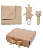 Jabadabado gift set with a muslin blanket featuring a teddy bear - Blanket