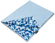 T-TOMI Minky Blanket Blue triangles - Blanket