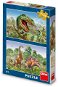Puzzle Dino Souboj dinosaurů - Puzzle
