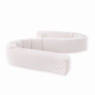 Träumeland Mantinel Had do postýlky Twister Beige - Crib Bumper