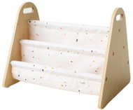 3 Sprouts Oboustranný stojan na knížky Terrazzo Cream - Toy Organiser