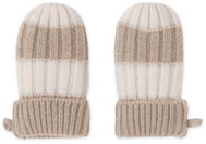 Lodger Rukavice Stripe Merino Beige vel. 0 - 12 měsíců - Baby Gloves